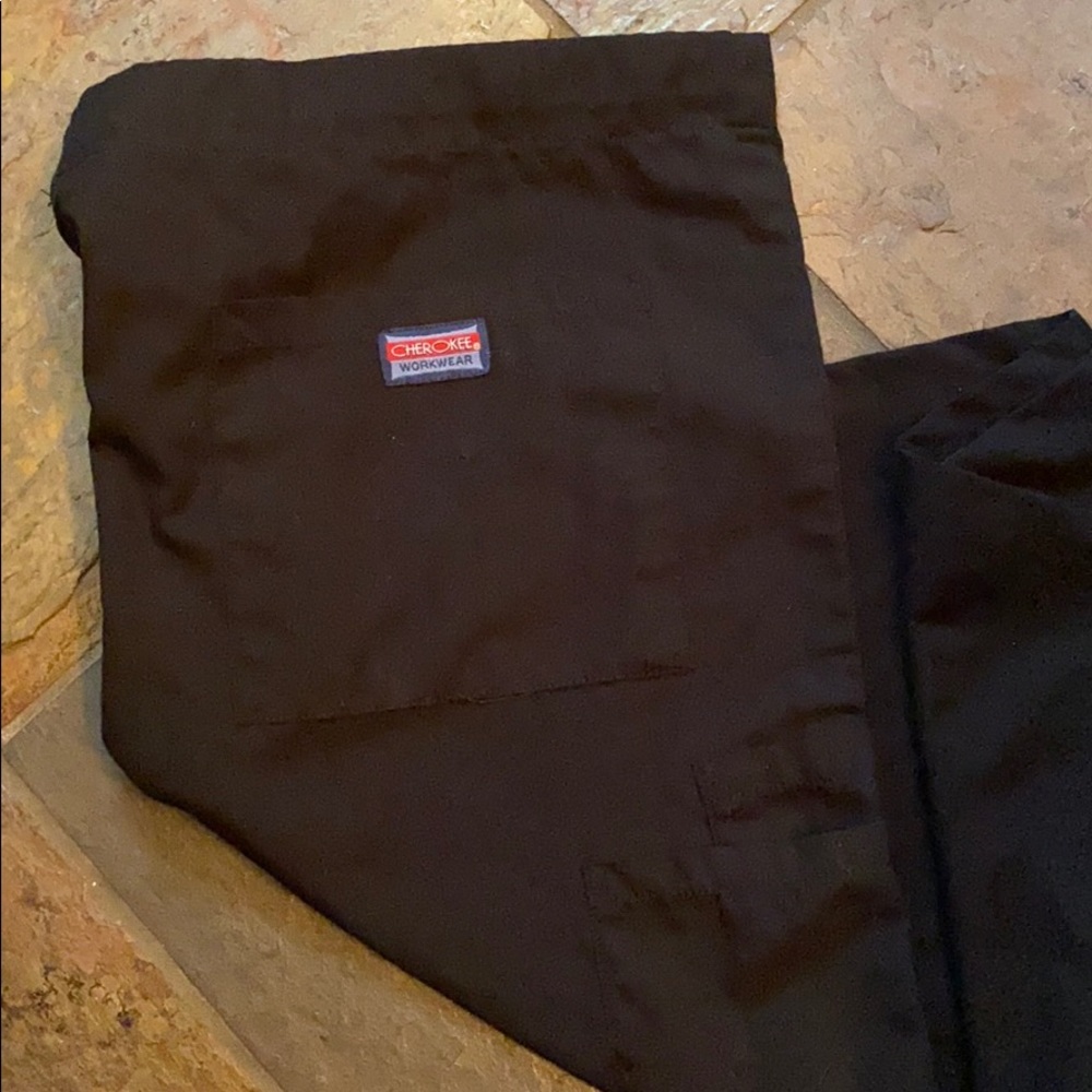 NWOT Black Cherokee unisex small scrub pants